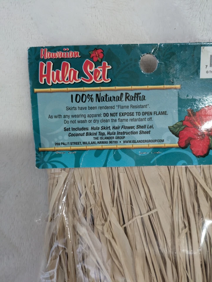 Juego de Hula Hawaiano Talla Infantil - Cintura 20" X 16" Longitud Foto 4 de 4