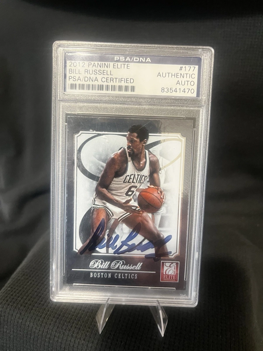 Panini Bill Russell Basketball Autographed Sports Trading Cards