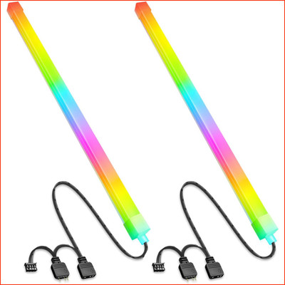ARGB Lichtleiste 2 Stück PC 30cm 5V 3Pin mit Gehäuselüfter Computer Zubehör