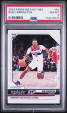 2024 PANINI INSTANT NBA #50 BUB CARRINGTON ROOKIE RC PSA 8