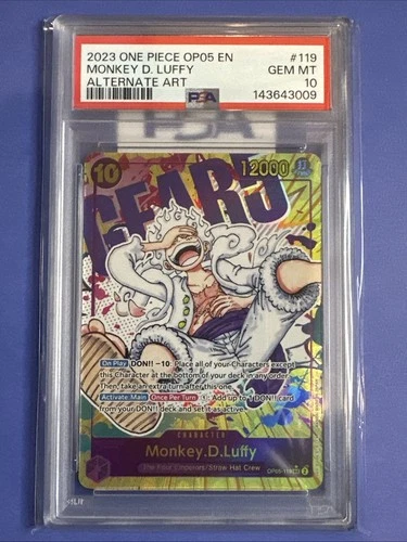 Gear 5 Nika Monkey D. Luffy OP05-119 SEC Parallel PSA10