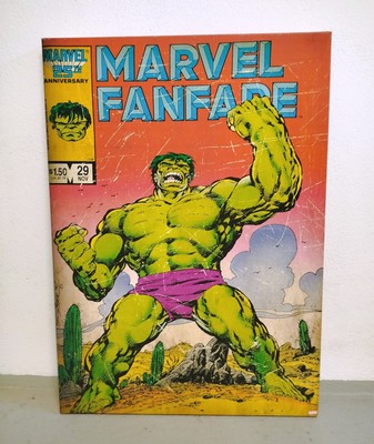 Hulk Leinwandbild Marvel Fanfare 25th Anniversary Retro Vintage Comic-Stil