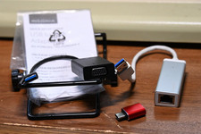 USB 2.0 to Ethernet RJ45 Network LAN Adapter, and USB to VGA Adapter