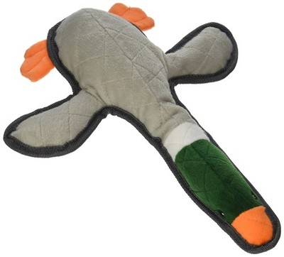 Pet Lou Bite Me 14 Inch Mallard Plush Dog Toy with Squeaker Floating Toy