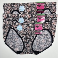 Maidenform Comfort Devotion Naturally Soft Floral Bikini Panty 3 Pair DMTNBK 7/L