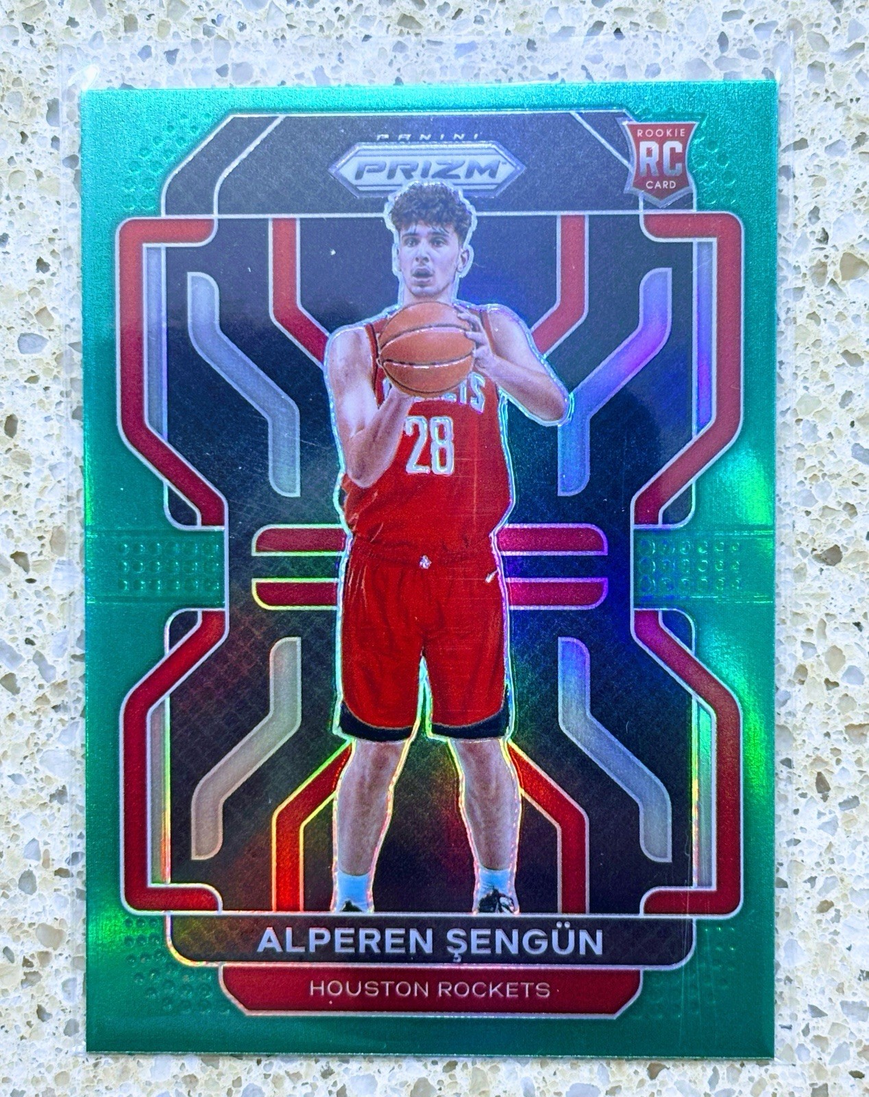 2021-22 Panini Prizm #318 Alperen Sengun Green Prizm RC ROCKETS ROOKIE