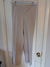 Talbot's Size 6 Straight Khaki Tan Pants Classic Size Zip Slim Imperfections