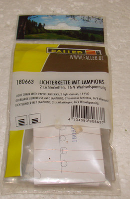 FALLER 1806653 -unbespielt- Lichterkette mit Lampions in OVP!