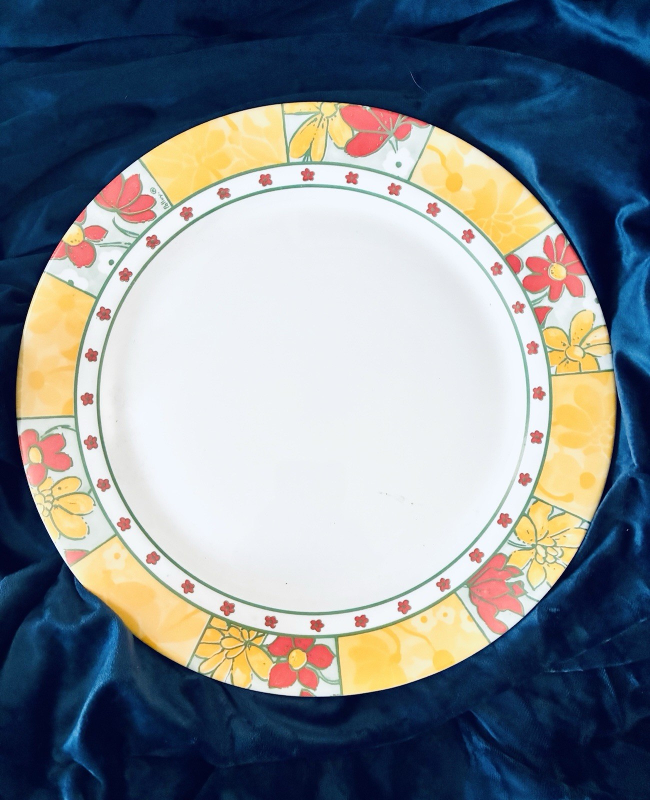 2 ARCOPAL France Opal Glass Charger Size Dinner Plates 12.5” Rare Find