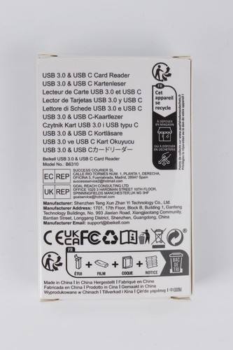 Beikell SD Kartenleser, Dual Connector USB 3.0/USB C Speicherleser Grau - Bild 9 von 13