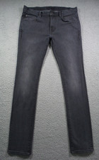 John Varvatos USA Jeans Mens Size 32 Gray Denim Wight Skinny Fit Straight