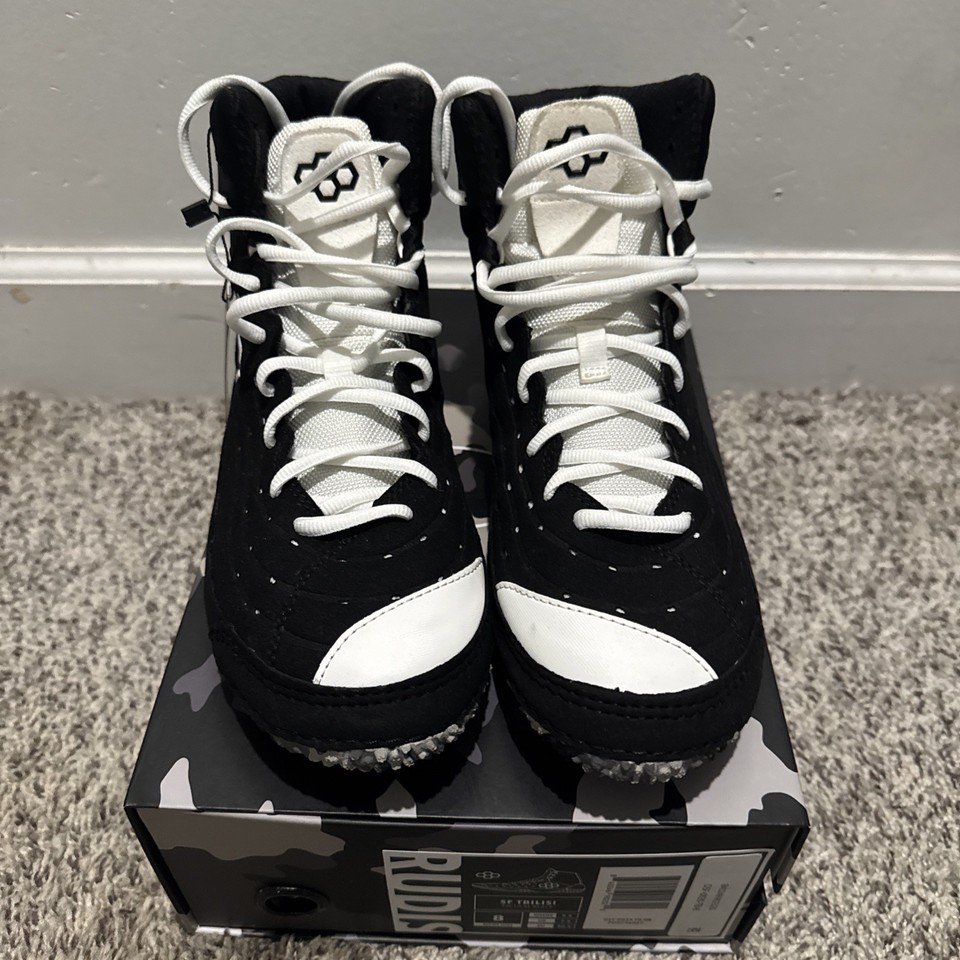 Chaussures De Lutte Rudis SF-Tbilisi - Taille 10 - Noir Et Jaune - Neuves En Boîte