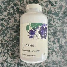 Thorne ADVANCED NUTRIENTS 240 Capsules Exp 5/2026 - New/Sealed!