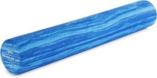 Versatile Blue Foam Roller 36" x 6" for Muscle Therapy Flexibility Improvement