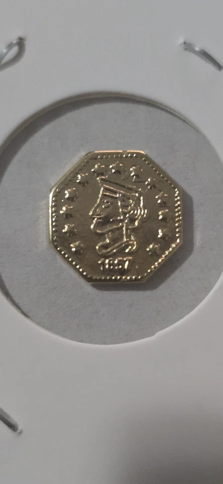 Chapado en 1/2 fraccionarios California de 1800 Foto 3 de 4