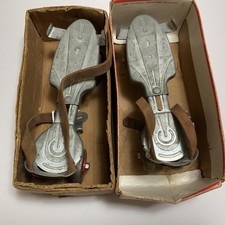 Vintage JC Higgins Metal Clamp On Roller Skates Sears Roebuck w/ Original Box US