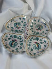 GRAZIA DERUTA  Ceramic Rooster Platter Italian Handpainted
