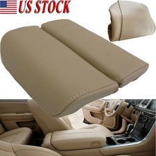 Leather Center Console Armrest Cover Lid Trim Fit For Lincoln Mks 2009-2016 Leather Center Console Armrest Cover Lid Trim Fit For Lincoln Mks 2009-2016