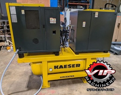 Kaeser SX5T Duplex AirCenter, 10HP Total.  (2 x 5HP Rotary Screw Compressors)