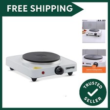 1000W Single Hot Plate Precise Table Top Cooking &ndash; Cast Iron Heating Plate - ...