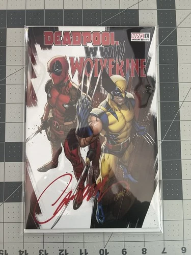 DEADPOOL WWIII WOLVERINE #1 J SCOTT CAMPBELL SIGNED VARIANT COVER /W COA TRADE