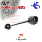 Black Front Fork Axle Slider For Suzuki GSXR 600/750 10 09 08 07 06