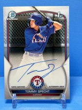 Tommy Specht 2023 Bowman Chrome Prospects 1st Auto #CPATS