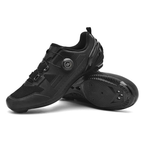 Professional MTB Cycling Sneakers Men's Self-Locking Road Bicycle Flats Shoes - Picture 9 of 18