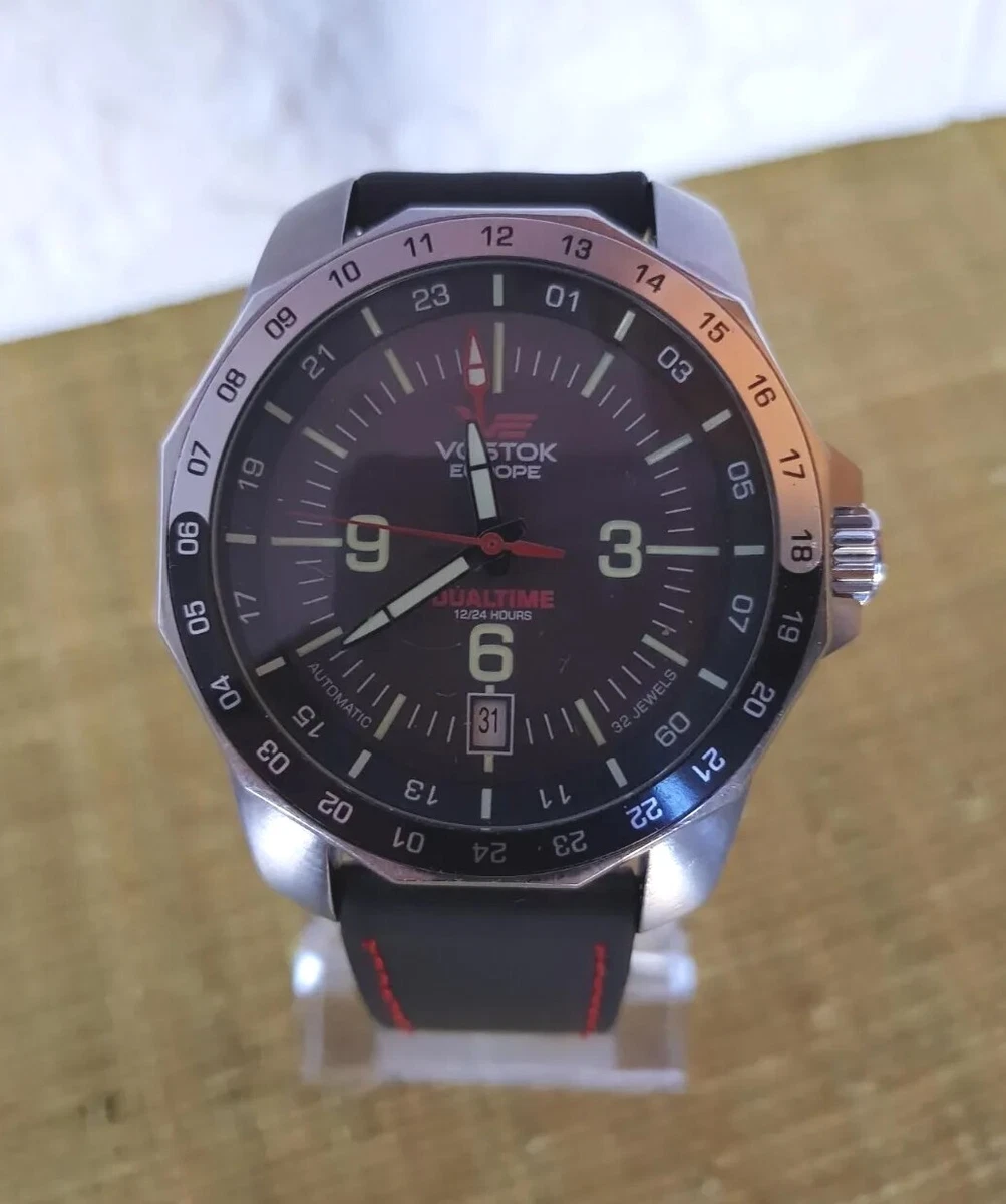 Vostok europe dual time automatic clearance watch
