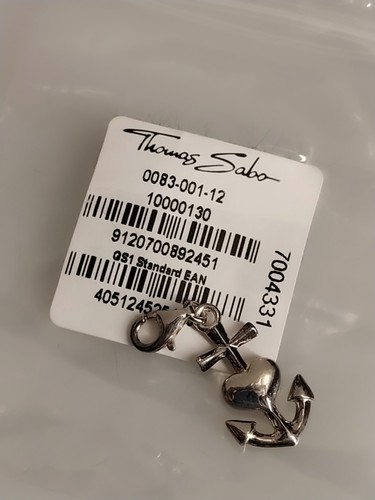 Thomas Sabo Damen-Charm-Anhänger Herz Anker Club 925 Sterling Silber 0083-001-12 - Bild 3 von 6