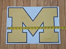 Michigan Wolverines HUGE Car Window Weatherproof Vinyl Decal Free Shipping  