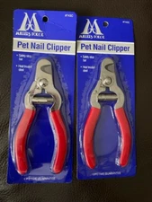 LOT OF 2 Millers Forge 743C Stainless Steel Pet Nail Clipper W/ Safety Stop Bar