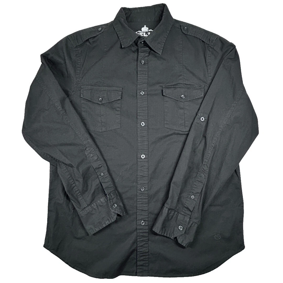 Helix Solid Regular Size Casual Button-Down Shirts for Men