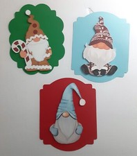 Gnomes Hearts Candy Cane Snow Dimensional Card Front Scrapbook Embellishmnt 708