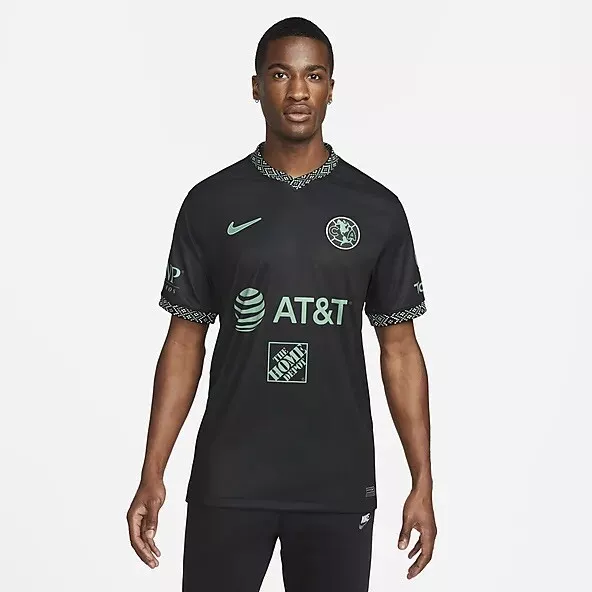 NIKE CLUB AMERICA THIRD JERSEY 2022 PLAYERA TERCERA AMERICA NEGRA MEN  DB5743-010