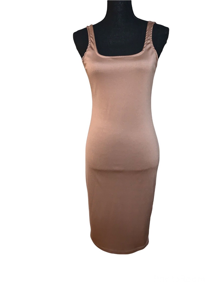 brown bodycon dress fashion nova Strapless High Stretch Bodycon Maxi Dress with Thigh-High Slit for Evening  Events main image 0