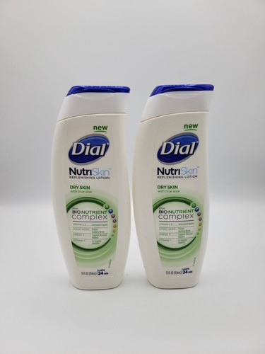 (2) Dial Nutriskin Replenishing Lotion Dry Skin Bio Nutrient Complex 12 ...