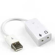 3D Virtual 7.1 USB 2.0 Channel Audio Sound Card Adapter for PC Laptop WIN 7 MAC