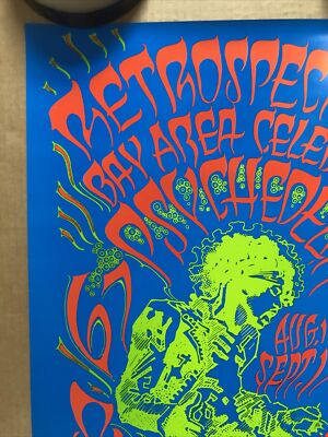Jimi Hendrix Retrospectacle Vintage Poster Original Rick Griffin