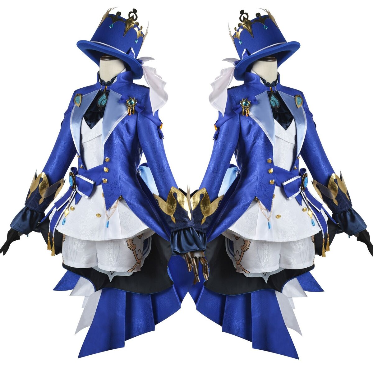 Genshin Impact Fontaine Focalors Personagens Cosplay Conjunto Completo De  Trajes Com Chapéu Uniformes Wig