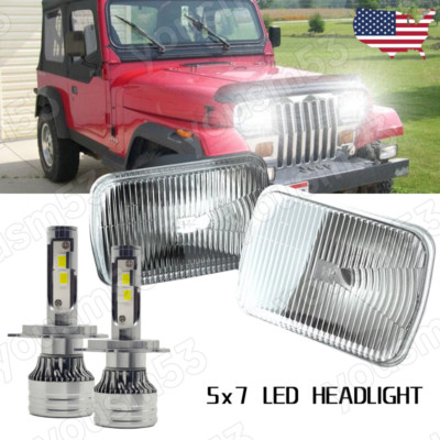 7x6'' 5x7 LED Headlights Reflector Bulbs for GMC Caballero Pickup 1978-1981(Pair)