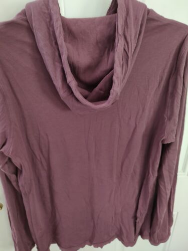 Vince Mens Hoodie Size S Pima Cotton Double Layer Pullover fuscia Long Sleeve - Picture 2 of 5