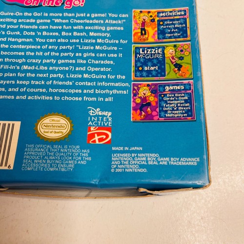 Lizzie McGuire: On the Go (Gameboy Advance, 2001) Complete with Manual - Picture 5 of 9