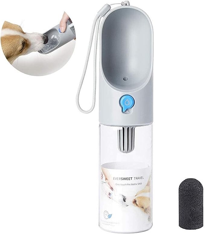 Distributeur d’eau pour chien anti-fuite : fini le gaspillage en voyage avec cette gourde