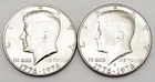 1976 P & D Kennedy Half Dollar Set (2 coins)  AVE CIRCULATED **FREE SHIPPING**