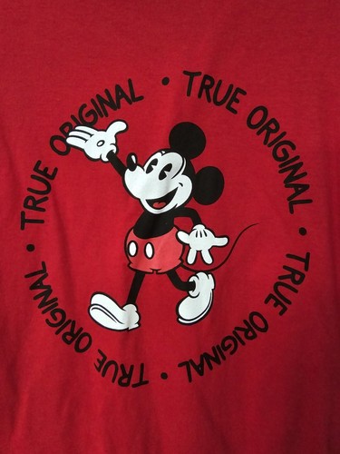 Camiseta Disney Mickey Mouse Verdadera Original Clásica Roja Junior XL (15-17) - Imagen 2 de 4
