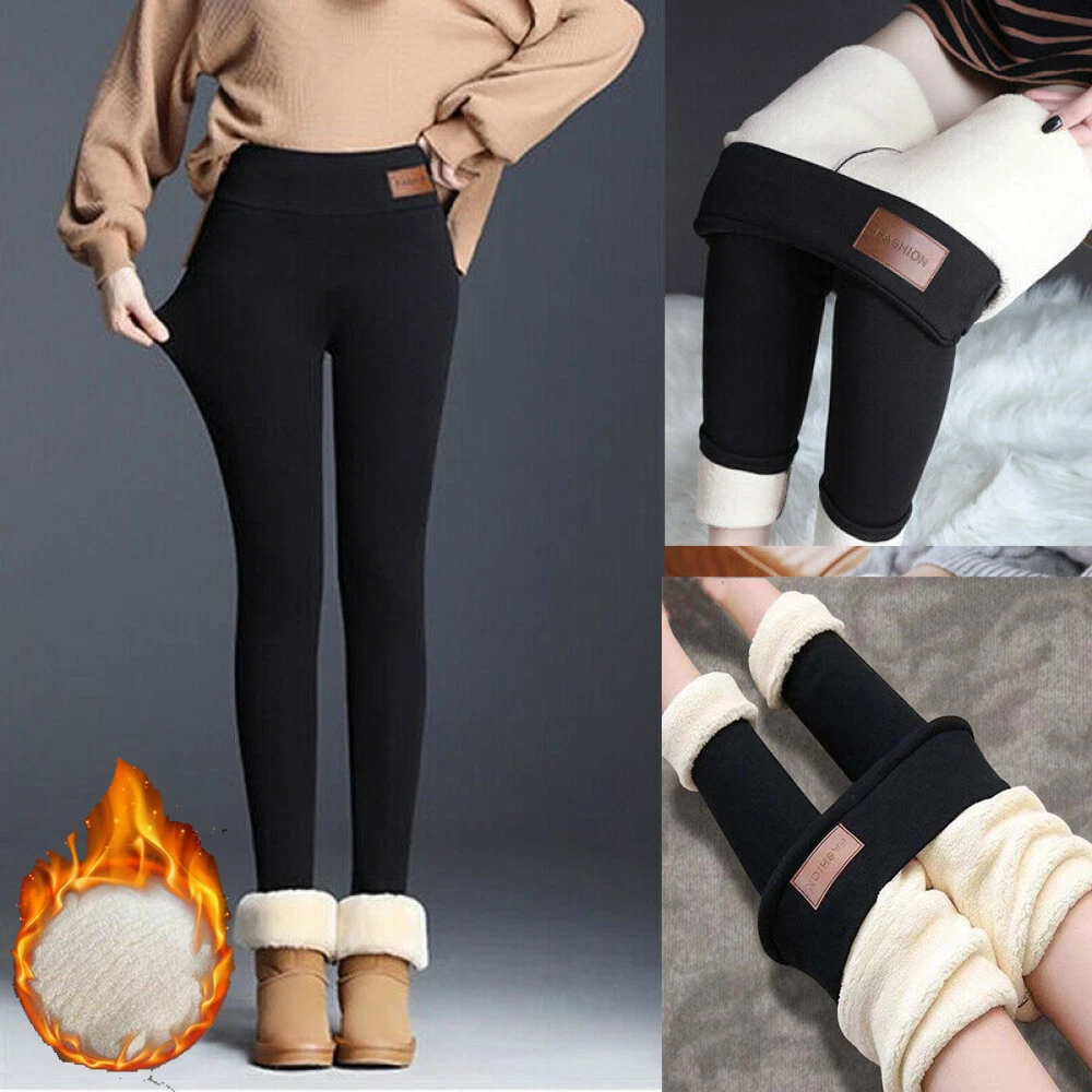 Winter Warm Leggings, Green Stirrup Fleece Lined India | Ubuy