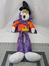 Stuffins White Ghost Witch Plush 24 Inch Purple Cape Stuffed Animal Toy