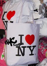 I LOVE NY TOTE SHOULDER BAG SHOPPING BLACK WHITE PINK Gift Event Wedding Favor