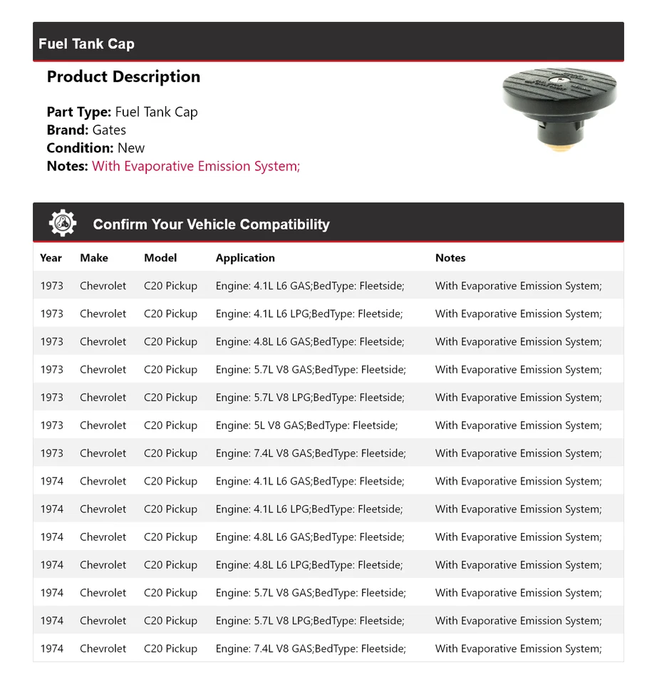 Puertas tapa tanque combustible camioneta Chevrolet C20 1973-1974 Foto 2 de 4